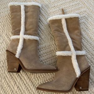 Sam Edelman amazing fur boots! Size 7